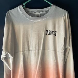 Pink Victoria Secret long sleeve shirt-XS